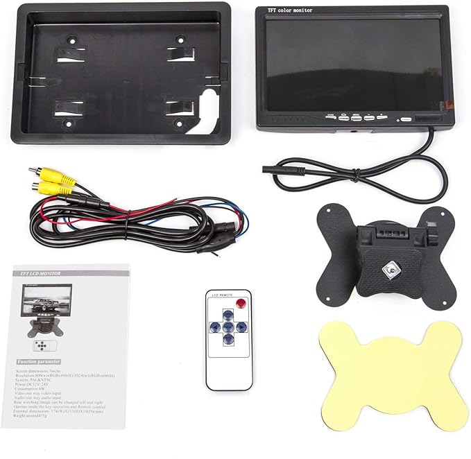7 Inch LED Backlight TFT LCD Monitor for Car Rearview Cameras, Car DVD, Serveillance Camera, STB, Satellite Receiver and Other Video Equipment