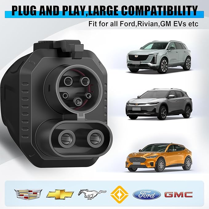 2026 Upgraded for NACS to CCS Adapter, [Max 500A 1000V] Fast Charge Electric Vehicle Charging Adapter, Tesla Supercharger to CCS1 Charger Adapter Compatible with Tesla Superchargers