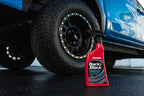 Mothers Back-to-Black Satin Tire Dressing, 16 oz. — No-Shine, Matte Finish, Dry-Touch, Non-Oily Formula Won’t Brown or Sling, Protects Tires, Natural Low-Sheen Finish (06816)