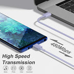 USB C Charger Type C Charger Fast Charging 10FT 45W Samsung Chargers 2-Pack with iPhone Air/17/17 Plus/17 Pro/17 Pro Max/16/16 Plus/16 Pro/16 Pro Max/15/15 Pro Max/iPad Pros/Galaxy S25 S24(Purple)