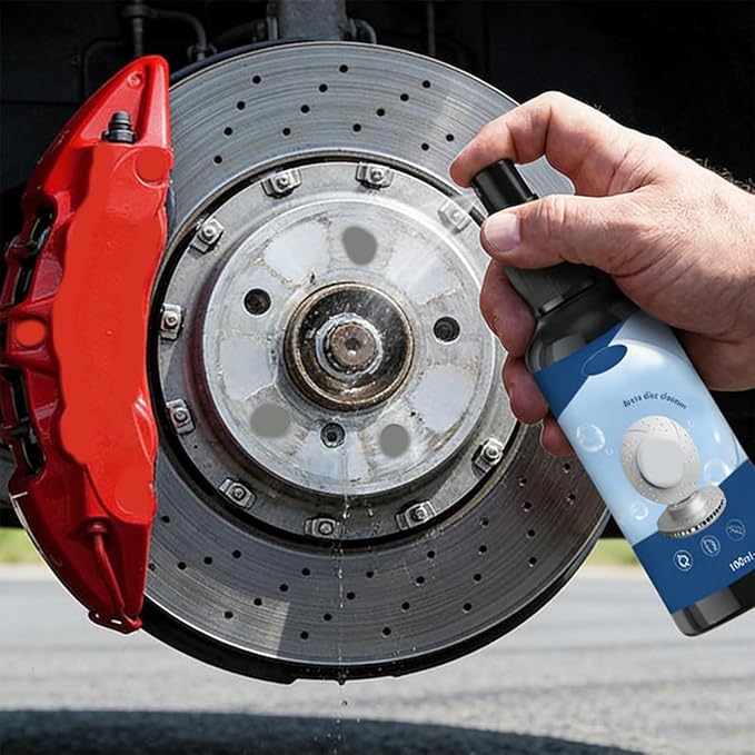 Brake disc cleaner spray for noise reduction,Fast-Drying Formula for Pads, Rotors & Calipers - Helps Remove Brake Dust, Oil (2PCS)