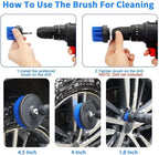 Auto Detailing Brush Kit, 36 Pieces, PP Multipurpose Soft Cleaning Tool Set with Scratch-Free Brushes for Interior, Exterior, Wheels, Dashboard, Seats