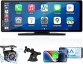 CARPURIDE 9.26 Inch Carplay Screen for Car, Compatible with Wireless/Wired Apple CarPlay, Android Auto and Mirror Link - Bluetooth Audio, Navigation,Siri, FM, AUX, C92 with Backup Cam