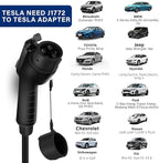 Level 1+2 EV Charger, 16Amp 110-240V, Portable SAE J1772 Electric Car Chargers, Plug-in EV Charging Station for Home,21 Ft Level 2 Charger Cable NEMA 6-20Plug(Tesla Need Adapter)