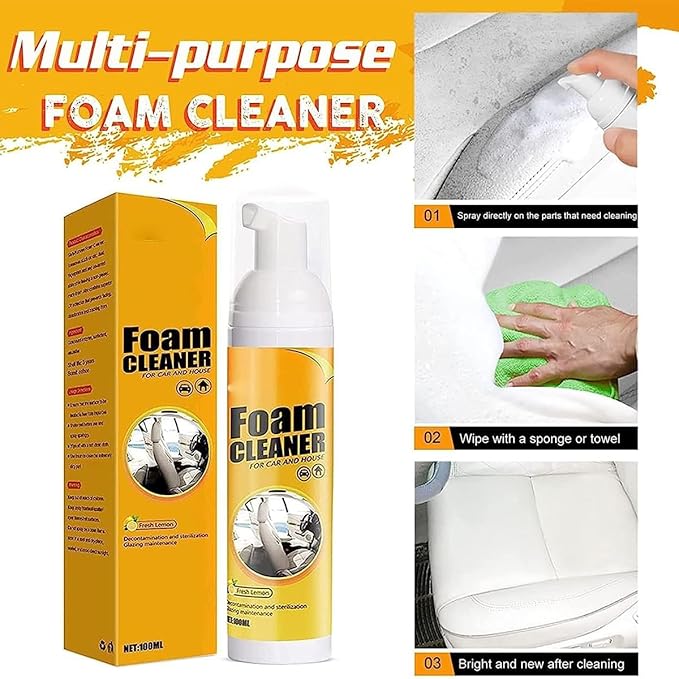 All Around Master Foam Cleaner, Multifunction Foam Cleaner, Foam Cleaner All Purpose, 2023 New Multifunctional Car Foam Cleaner, Foam Cleaner for Car (3PCS,30ML)