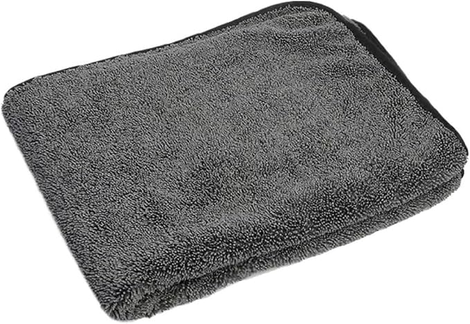 Microfiber Car Cleaning Towel - Super Absorbent Thick Drying Cloth for Detailing and Washing(Grey 60x90cm)