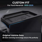 Dashboard Storage Tray Dash Organizer for Ford Maverick 2026 2025 (Only for 13.2 inch Screen), Interior Accessories Center Console Behind Screen Storage Box for 2025-2026 Maverick, Black