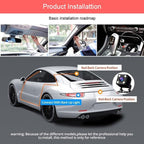 360° Full View Dash Cam Front and Rear Inside, 4 Channel Dashcam 1080P Full HD Dash Camera for Cars with Infrared Lamps Night Vision G-Sensor, Parking Mode, 64GB SD Card Car Accessories