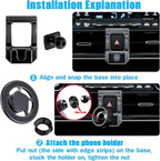 Car Phone Holder, Air Vent Navigation Mount, for Toyota Highlander/Hybird 2020-2025, Mag-safe Magnetic Custom Cradles Stand for iPhone, Samsung, HTC and All Smartphone (NOT for Platinum/Grand)