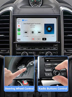 ISUDAR PCM 3.1 Wireless Carplay & Android Auto Module for Porsche Panamera Cayenne Macan Cayman Boxster 911 718 Support Reverse Camera Parking Sensor Mirror Link Steering Wheel Control