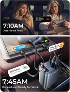 LISEN Retractable Car Charger, Gifts for Mothers Day, Upgrade 84W Car Charger USB C Fast Charge, 2026 Unique Car Accessories for Mom Dad Him Her Men Women, for iPhone 17 16 15 14 13