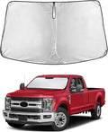 EcoNour Windshield Sunshade Compatible for Ford F-250 F-350 Super Duty 2Dr Regular Cab,4Dr Super Crew Cab,Super Cab 2008-2014 2015 2016, Sun Visor for Front Window Sun Shade Cover, Car Accessories