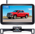 HD 1080P Wireless Backup Camera for Trucks - 7 Inch Monitor with Backup Camera for Pickups Trucks, Cars, SUVs - Color Night Vision, 2 Channels, Easy Install for Towing & Parking