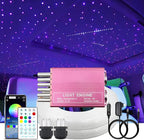 Upgraded Starlight Headliner Kit 16W Twinkle + Meteor All in One Fiber Optic Lights, APP & Remote Control Music Effect,1200pcs (0.03 * 0.04 * 0.06in)*9.8ft Star Lights for Car Jeep Hotel