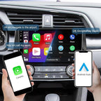 4+64G Android 14 Double Din Car Stereo for Honda Civic 2016-2020 with 9 Inch Touchscreen Radio Built-in Wireless Carplay/Android Auto/GPS/Bluetooth/FM/AUX-in/SWC/Backup Camera