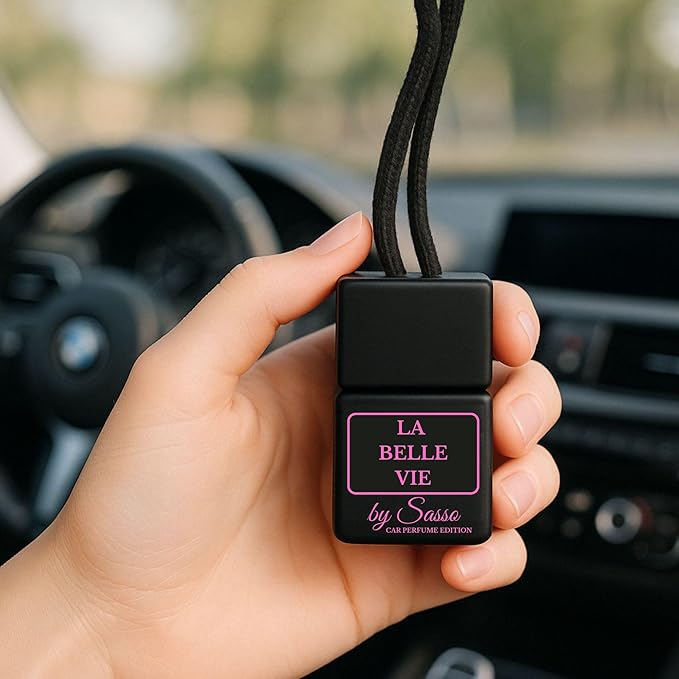 Car Diffuser Duo “La Belle Vie & Black OPM” – Inspired by Designer Women’s Scents – Elegant, Long-Lasting Car Fresheners – Gift-Ready - Fragrance By Sasso