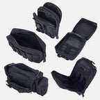 Universal Tactical Seat Back Organizer Vehicle Molle Panel Organizer Storage Bag with 5 Detachable Molle Pouch for All Vehicel Such as Jeep,Truck,SUV, Car, Ford,Chevy etc