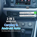 2026 Upgraded Wireless CarPlay Adapter for iPhone – Mini Wired to Wireless Dongle, Fast 5.8GHz WiFi & Bluetooth Connection, Plug & Play, Universal for OEM Wired CarPlay Cars