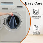 80 Pack Microfiber Cleaning Cloth Roll,Lint Free Rags & Tear Away Reusable Towels Washable Scratch,Ultra Absorbent Dish Rags(12" x 12") for Car Kitchen Home Garage-Navy Blue
