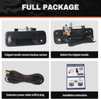 Tailgate Handle Backup Camera Compatible with 2007-2013 Toyota Tundra, Tailgate Latch Door Handle with Rear View Reverse Camera RCA Connector Backup Kit Replaces# 81214, 690900C051, 69090-0C051