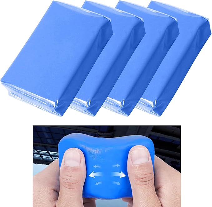 4PCS Auto Detailing Car Clay Bar Magic Clay Bar Cleaner Detailing Tools, for Car Detailing Clean Car Wash 100g Each