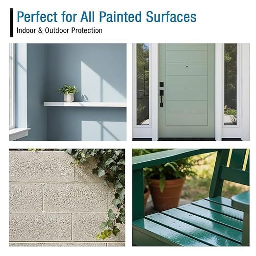 Rain Guard Paint Sealer Concentrate | Makes 1 Gallon | Protects All Painted Surfaces like Concrete, Wood, Stone from Water Damage, Stains/other contaminents | Silane/Siloxane Acrylic Waterproofer