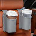 2-Pack Cup Holders for Car Seat Back Premium Nappa Leather Organizer with Drink Holders Easy Install for Families & Road Trips (Grey)