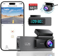 ARIFAYZ Dash Cam Front and Rear 4K+1080P, Free 64GB Card, Built-in WiFi, Dash Camera for Cars, Car Camera, Dual Dashcams for Cars with Night Vision, 24 Hours Parking Monitor, Loop Recording