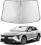 EcoNour Windshield Sunshade Compatible for Kia K4 2025 2026, Sun Visor for Front Windshield & Window Sun Shade Cover, UV Heat Blocker & Protector, Car Accessories