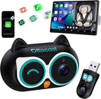OTTOCAST Cabin Care Baby Car Camera with Wireless CarPlay, 1080P HD Rear Seat Monitor on Car Screen, No-Glow Night Vision, Split Screen Display, Safer Driving for Parents and Baby, 150° Wide Angle