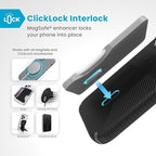Speck Black iPhone 16 Pro Case MagSafe and ClickLock - Slim Phone Case iPhone 16 Pro - iPhone 16 Pro Phone Case - Presidio 2 Grip - Black/Slate
