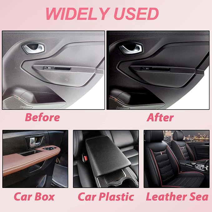 2PCS Car Interior Cleaner, Deep Cleaner Polishing, Interior Detailer Spray, for Cleaning Rubber, Plastic, Leather Surfaces Inside the Car