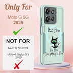 for Moto G 2025 Case Women - Compatible with MagSafe Cute Girls Magnetic Protective Phone Cover Cool Kawaii Girly Cat Heavy Duty Shockproof Design for Motorola Moto G 5G 2025 Cases