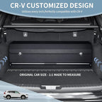Car Trunk Organizer for Honda CR-V 2017-2022, Collapsible Sturdy Trunk Storage Container with Lid and Handle Large Leather Car Trunk Storage (Black, 39.7 x 11.4 x 12.2in)