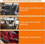 2 Pack Car Organizer Backseat, Car Back Seat Organizer Protector with 12 Storage Pockets, Waterproof Back of Seat Car Storage Organizer Kick Mats for Kids Baby