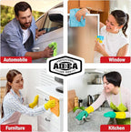AIDEA Microfiber Cleaning Cloth 12 Pack, Microfiber Towels for Cars, Soft & Absorbent Cleaning Rags, Premium Lint Free Shop Towels for House, Kitchen, Car, 12inx16in, Black