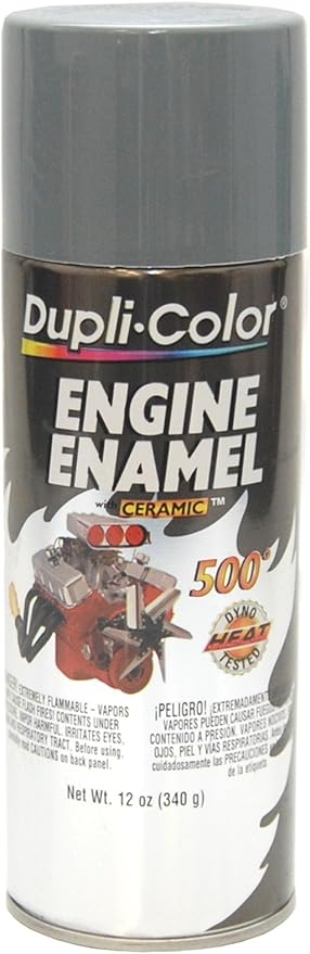 Dupli-Color DE1611 Engine Enamel Spray Paint with Ceramic - Ford Gray - 12 oz Aerosol Can