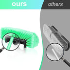 Tanlade 2 Pcs Car Wash Brush Head with Soft Detailing Bristle Flow Through Car Cleaning Brush Exterior Wash Equipment for Auto Truck RV Boat Camper(12 Inch,Green)