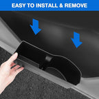 Canvcle Car Door Side Storage Box and Trash Can for Honda CR-V 2023-Present, 4 Compartments, Black, Matte, Scratchproof, 9L Capacity, 50 lbs Max Weight, Easy Install