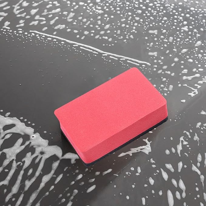 Car Clay Bar Sponge Detailing Block Cleaning Pad Contaminant Eraser Paint Grime Debris Restore Finish Auto Care Tool Kit Soft Abrasive Safe Efficient Shine Smooth Grip