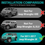 Magnetic Dash Phone Mount for 2011-2017 Jeep Wrangler JK JKU Accessories, Multi-Mount Phone Holder with Extension Arm Metal Rod, Dashboard Storage Tray with Extra Clip Bracket (Not for JL JLU)