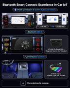 Magic Box - AI Box CarPlay Android Auto Wireless 2GB+16GB, Support YouTube, Netflix, Prime Video, Disney+, Spotify w/HDMI Output, Dual Wi-Fi & BT (5.4 & 4.2), USB Playback, AI-Powered, OTA