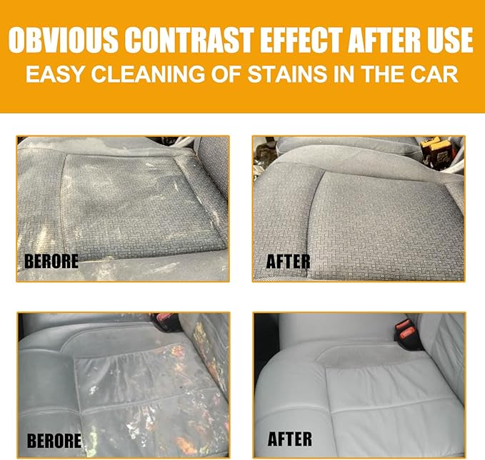 Multi-purpose Foam Cleaner Car Interior Cleaners,Upholstery Cleaners for Cars Seats,Espuma Para Limpiar Asientos De Carro (1, 100ML)