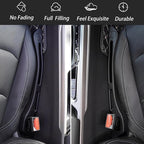 JCL Car Seat Gap Filler 2 Pack, Soft Multifunctional Gap Filler for Car Seat Gap Filler Organizer, Universal Car Gap Seat Filler Fits Car Truck SUV to Fill The Gap Between Seat and Console