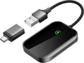 Wireless CarPlay Adapter for iPhone, Apple CarPlay Wireless Adapter USB-C, Bluetooth Connection, Auto-Switch for Multiple iPhones, Fast & Stable, iOS 10+ (Stealth Black)