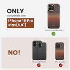 pitaka for iPhone 16 Pro Max Case Compatible with MagSafe, Shockproof Case iPhone 16 Pro Max, 1500D Aramid Fiber and TPU Combined [Military Grade Protective Case-Sunset] | Shockproof Case, 1500D Aramid Fiber, TPU Combined