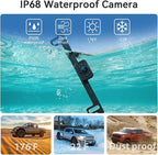 Backup Camera with IR Night Vision, 7 Inch 1080P HD Rear View Camera, Plug-Play, DIY Guide Lines, 150° Wide Angle, Back up Camera Systems for Truck Cars Pickups SUV Van