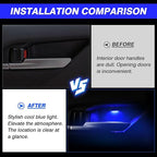 Powerty LED Light for 2025 2026 Toyota Camry XV80 Accessories Inner Door Handle Bowl Mood Lighting Decorative Interior Lamp 4PCS Blue