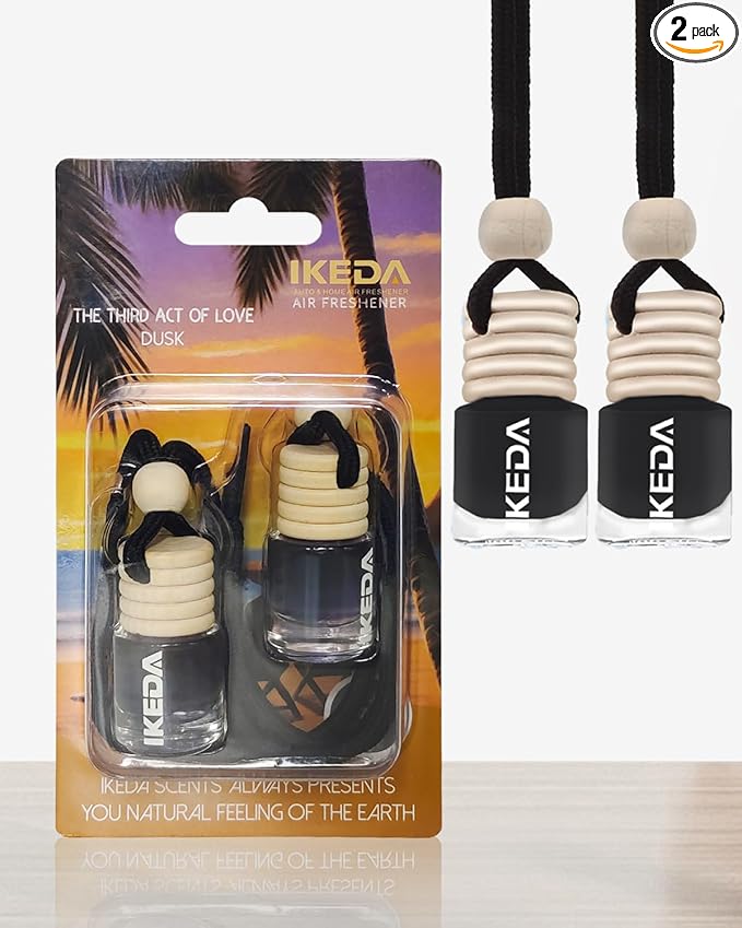 Automotive Air Freshener 4ml Car Scents | 45-Days Keep Fragrance | Automobile Hanging Diffuser Bottles | Remove Auto Odor Long-Lasting Fresh Air for Men Women Home Deodorizer (Dusk)