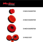 Maxshine 2" Universal M8 Medium-Duty Upholstery & Carpet Drill Brush – Power Scrubber Attachment for Car Detailing – Removes Grime, Stains & Spots from Fabric, Seats & Carpets